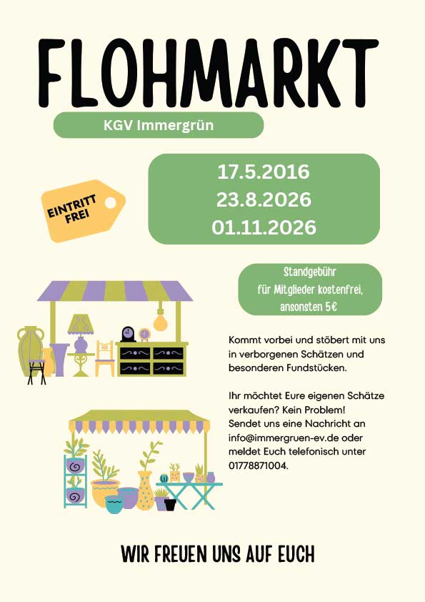 Flohmarkt im KGV Immergrün